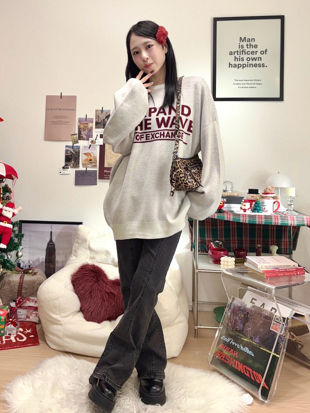 gelato pique（ジェラートピケ）の「【HOLIDAY】ファーヘアピン