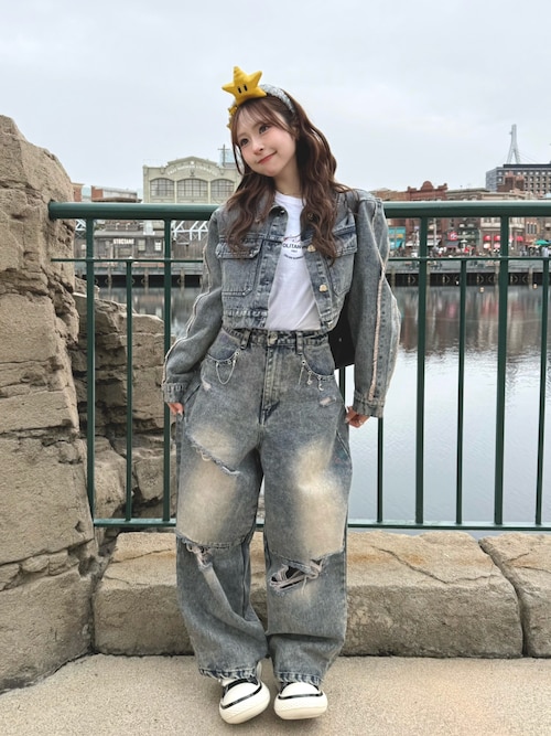 「wakemake(ウェイクメイク)のデュイジェルグレーズスティック(口紅/リップティント/グロス)」を使った、りなてぃさん(レディース・150cm)の冬コーディネート