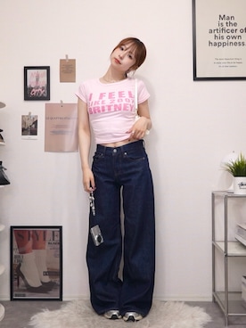 「アイテム（アイシャドウ）」を使った、りなてぃさん（レディース・150cm）の夏コーディネート