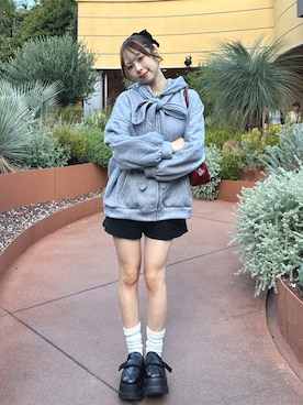 「アイテム（ハイライト/シェーディング）」を使った、りなてぃさん（レディース・150cm）の秋コーディネート