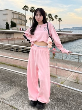 「アイテム（ハイライト/シェーディング）」を使った、りなてぃさん（レディース・150cm）の夏コーディネート