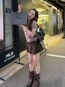 「アイテム（スカート）」を使った、りなてぃさん（レディース・150cm）の夏コーディネート