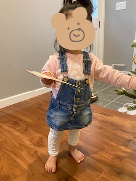 「Wrangler（ラングラー）のアイテム（オールインワン・サロペット）」を使った、akona20さん（キッズ・80cm）の秋コーディネート