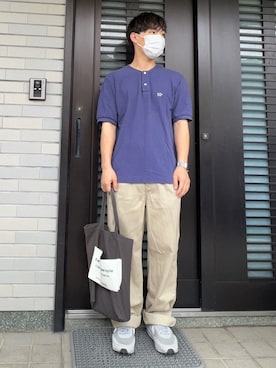 「SCYE BASICS（サイベーシックス）のアイテム（トップス）」を使った、keiさん（メンズ・168cm）の春コーディネート