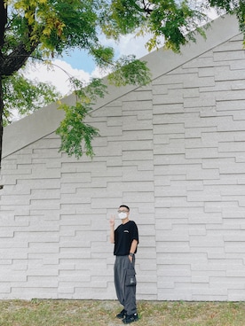 「wisdom（ウィズダム）のアイテム（パンツ）」を使った、555さん（メンズ・171cm）の秋コーディネート