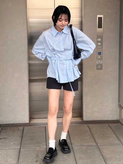 リブニットブルマショートパンツ/セットアップ可（その他パンツ