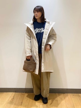 「COLD BREAKER（コールドブレーカー）のアイテム」を使った、イケダさん（レディース・166cm）の冬コーディネート