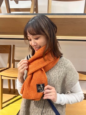 「ur_welcomeありがとうに会いに行く。」｜イケダさん（レディース・166cm）の冬コーディネート