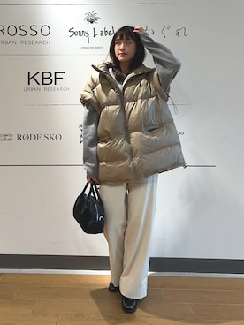 「HARUTA（ハルタ）の『別注』HARUTA×DOORS　キルトローファー（ローファー）」を使った、イケダさん（レディース・166cm）の秋コーディネート