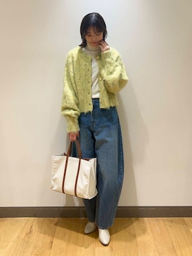 「ゆるピタ×ナチュラル」｜イケダさん（レディース・166cm）の秋コーディネート