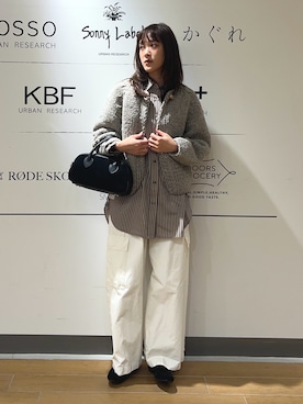 「MARCO BIANCHINI（マルコビアンチーニ）のアイテム」を使った、イケダさん（レディース・166cm）の秋コーディネート