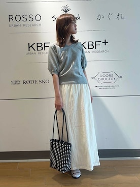 「URBAN RESEARCH Sonny Label（アーバンリサーチサニーレーベル）のアイテム（スウェット）」を使った、イケダさん（レディース・166cm）の春コーディネート