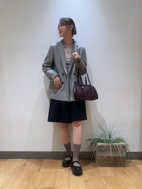 「アイテム（その他アウター）」を使った、イケダさん（レディース・166cm）の夏コーディネート