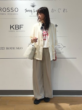 「LAATO（ラート）のアイテム」を使った、イケダさん（レディース・166cm）の夏コーディネート