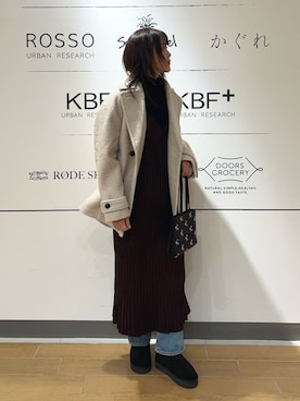 「アイテム（ワンピース/ドレス）」を使った、イケダさん（レディース・166cm）の秋コーディネート
