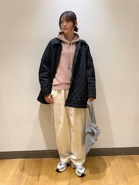 「冬の差し色コーデ」｜イケダさん（レディース・166cm）の冬コーディネート