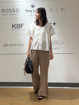 「URBANRESEARCH」｜イケダさん（レディース・166cm）の夏コーディネート