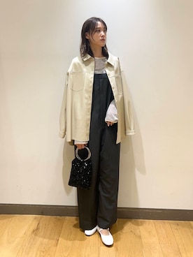 「URBANRESEARCH」｜「アイテム（バレエシューズ）」を使った、イケダさん（レディース・166cm）の冬コーディネート