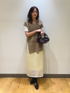 「骨格ナチュラル」｜イケダさん（レディース・166cm）の夏コーディネート