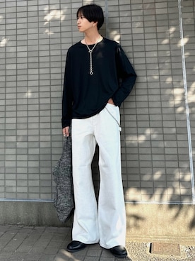 「アイテム（ピアス（両耳用））」を使った、しーさん（メンズ・177cm・20代）の秋コーディネート