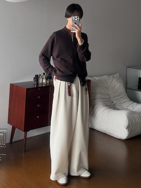 「アイテム（イヤーカフ）」を使った、しーさん（メンズ・177cm）の春コーディネート