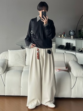 「アイテム（PC・スマホグッズ/家電）」を使った、しーさん（メンズ・177cm）の秋コーディネート