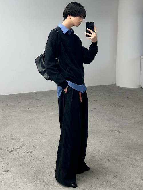 HARUTA ハルタ MS SPOCK SHOES メンズスポックシューズ 850 BLACK