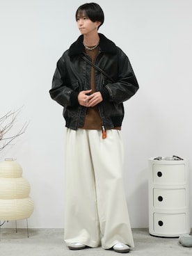 「アイテム（フレグランス）」を使った、しーさん（メンズ・177cm）の冬コーディネート