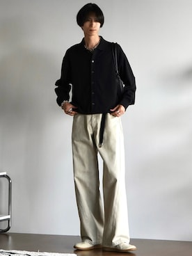 「アイテム（ネックレス）」を使った、しーさん（メンズ・177cm・20代）の秋コーディネート