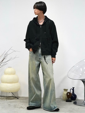「アイテム（フレグランス）」を使った、しーさん（メンズ・177cm）の秋コーディネート