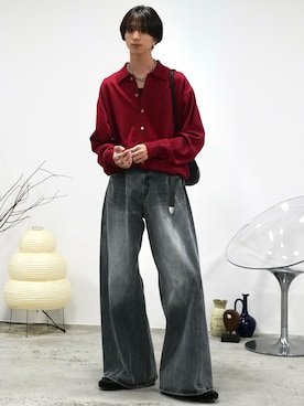 「アイテム（フレグランス）」を使った、しーさん（メンズ・177cm）の秋コーディネート
