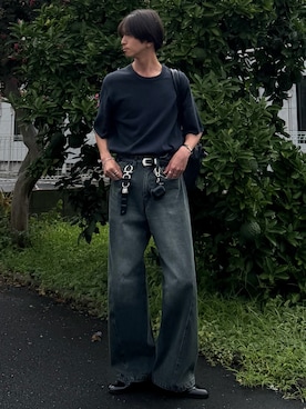 「アイテム（ピアス（両耳用））」を使った、しーさん（メンズ・177cm）の秋コーディネート