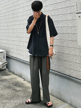 パンツ VINTAGE HERRINGBONE STRAIGHT LIDNM（リドム）の「VINTAGE HERRINGBONE STRAIGHT（スラックス