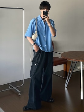 「アイテム（香水）」を使った、しーさん（メンズ・177cm）の夏コーディネート
