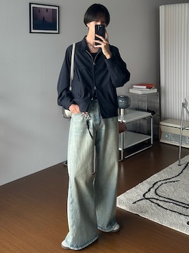 「アイテム（フレグランス）」を使った、しーさん（メンズ・177cm）の秋コーディネート