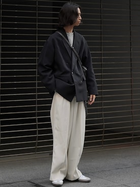「LIDNM（リドム）のアイテム（財布/小物）」を使った、しーさん（メンズ・176cm）の冬コーディネート