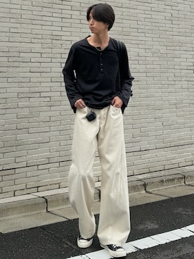 「Llife（ライフ）のアイテム」を使った、しーさん（メンズ・177cm）の秋コーディネート