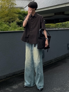 「Llife（ライフ）のアイテム」を使った、しーさん（メンズ・177cm）の夏コーディネート