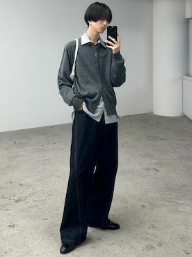 「アイテム（PC・スマホグッズ/家電）」を使った、しーさん（メンズ・177cm）の秋コーディネート