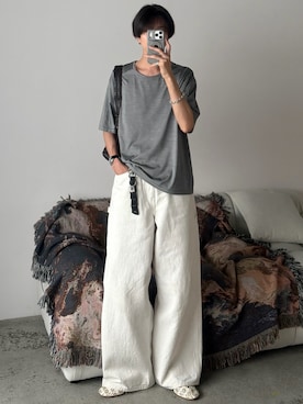 「Llife（ライフ）のアイテム」を使った、しーさん（メンズ・177cm）の夏コーディネート