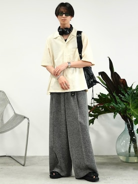 「アイテム（キーケース/キーアクセサリー、ブラック系）」を使った、しーさん（メンズ・177cm）の夏コーディネート