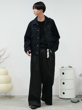 「アイテム（フレグランス）」を使った、しーさん（メンズ・177cm）の冬コーディネート