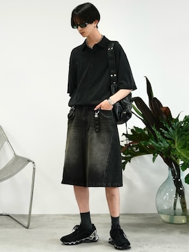 「アイテム（バングル/リストバンド）」を使った、しーさん（メンズ・177cm・20代）の夏コーディネート