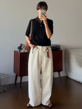 「Llife（ライフ）のアイテム」を使った、しーさん（メンズ・177cm）の夏コーディネート