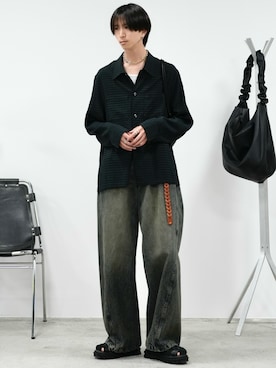 「アイテム（ピアス（両耳用））」を使った、しーさん（メンズ・177cm）の夏コーディネート