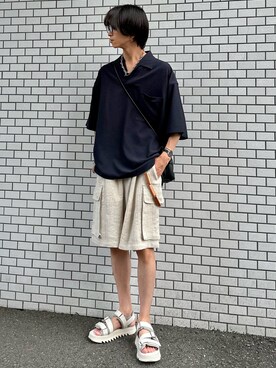 「アイテム（ウォレットチェーン）」を使った、しーさん（メンズ・176cm）の夏コーディネート