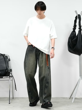 「アイテム（ピアス（両耳用））」を使った、しーさん（メンズ・177cm）の夏コーディネート
