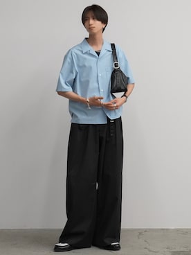 「オープンカラーシャツ」｜しーさん（メンズ・177cm）の春コーディネート