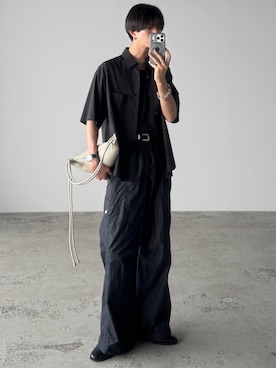 「TORY LEATHER（トリーレザー）のアイテム」を使った、しーさん（メンズ・177cm）の夏コーディネート