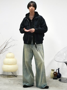 「アイテム（ピアス（片耳用））」を使った、しーさん（メンズ・177cm）の秋コーディネート